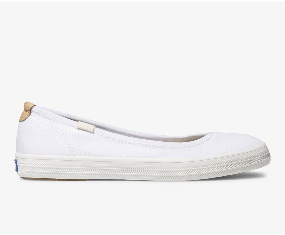 Slip Ons Keds Mujer Blancas - Bryn - 039-XRMNVG